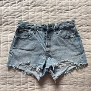 Levi’s 501 Cut Off Denim Blue Women's Shorts